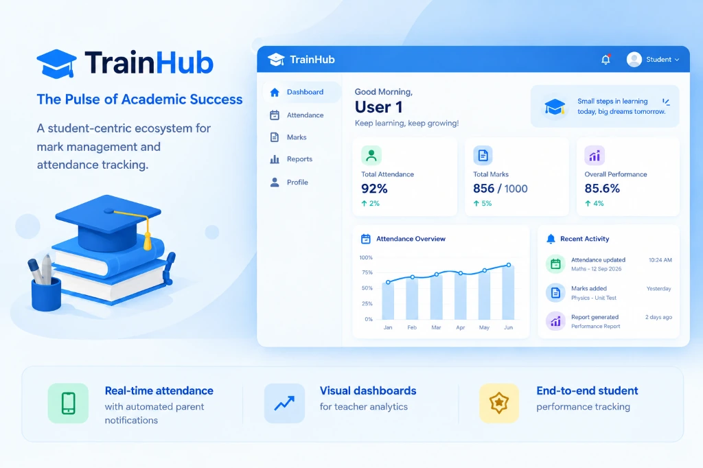 TrainHub Unified Academic Dashboard